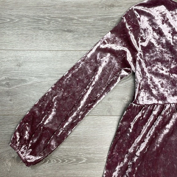 NWOT Style & Co Embroidered Lace Up Crushed Velvet Long Sleeve Blouse M - Picture 15 of 16